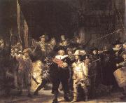 REMBRANDT Harmenszoon van Rijn, The Company of Frans Banning Cocq and Willem van Ruytenburch also Known as the Night Watch